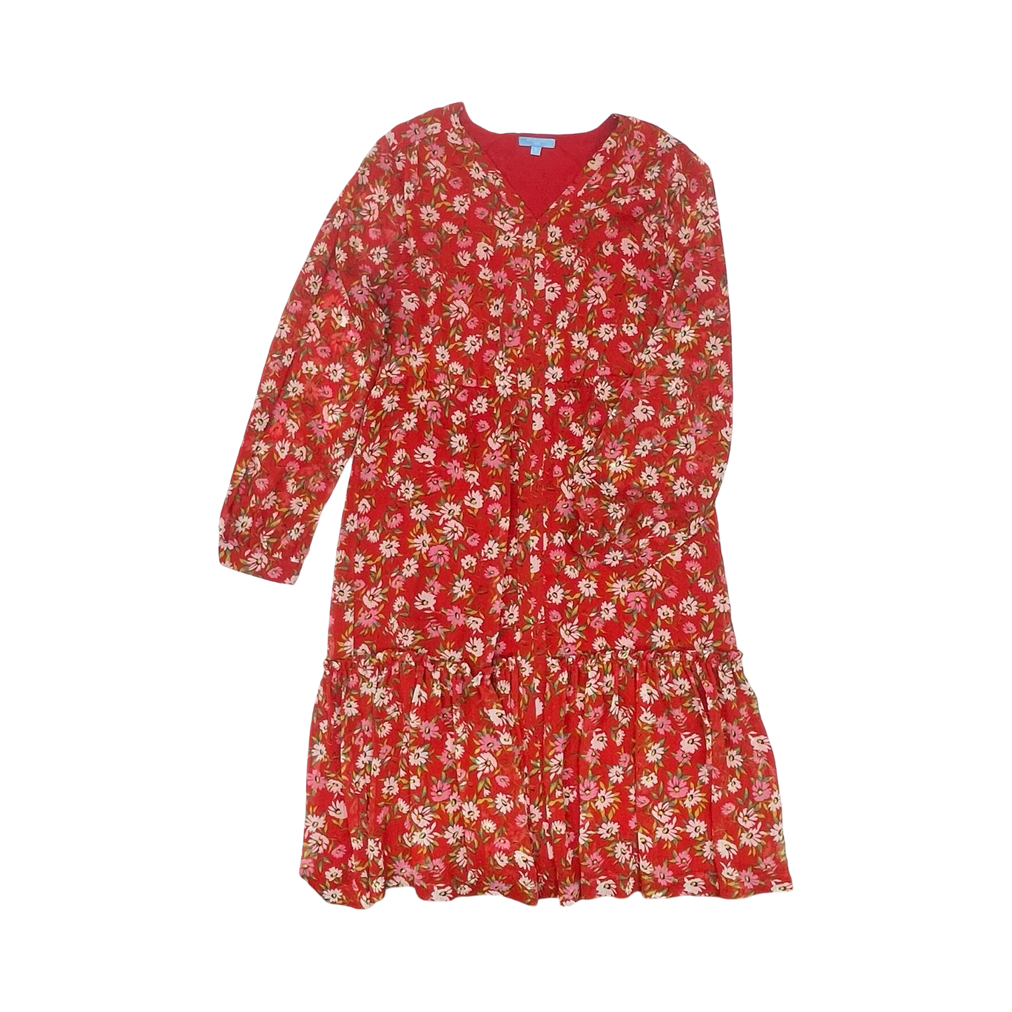 Dress Party Midi By Draper James In Red, Size:Xl