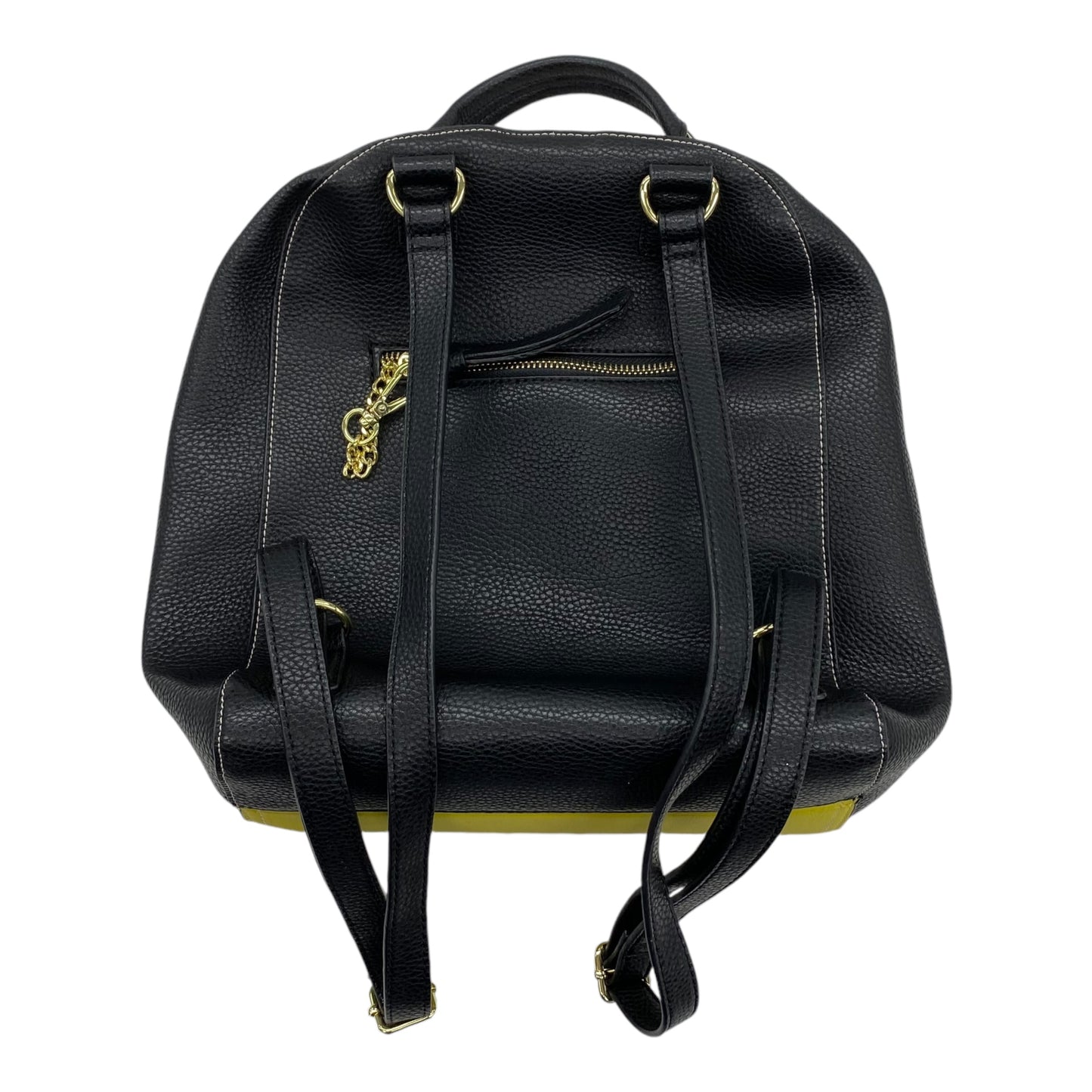 Backpack By Steve Madden In Black & Yellow, Size:Medium