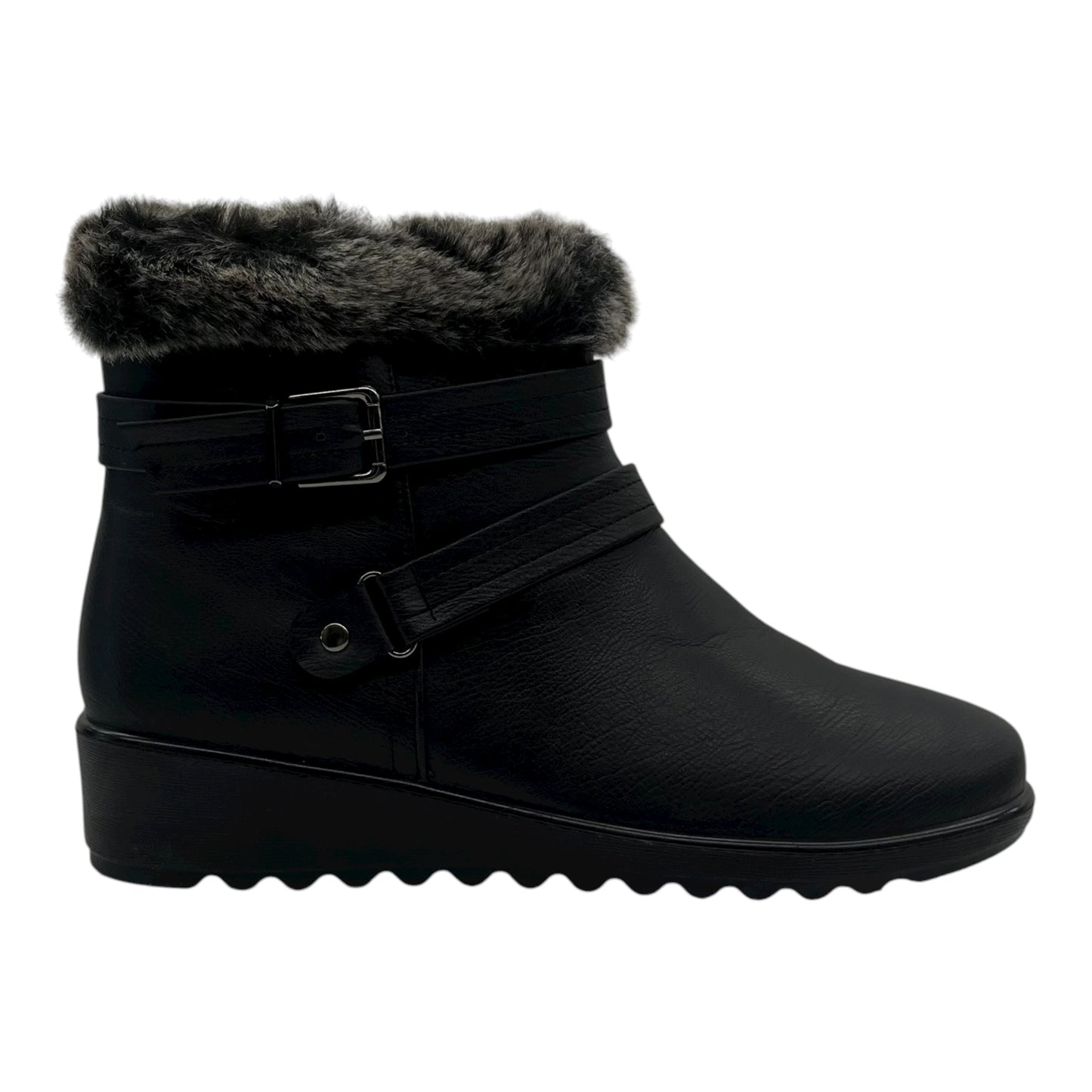 Boots Ankle Flats By Cmf In Black, Size:11