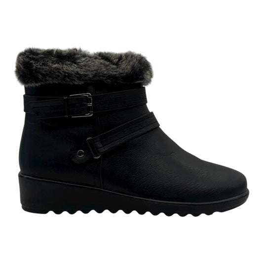 Boots Ankle Flats By Cmf In Black, Size:11