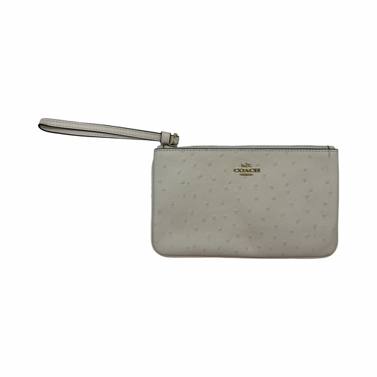 Wristlet Designer By Coach In Cream, Size:Medium