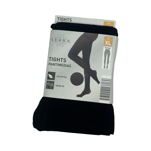 Tights By Serra In Black, Size:Xl
