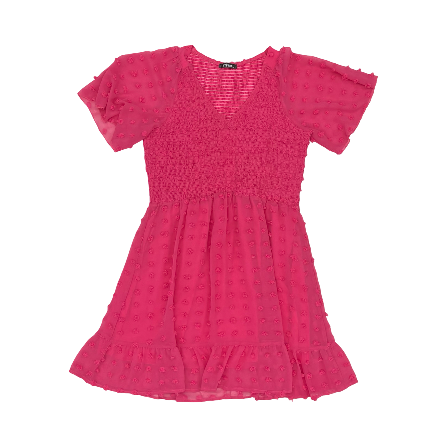 Dress Casual Short By Btfbm In Pink, Size:Xl