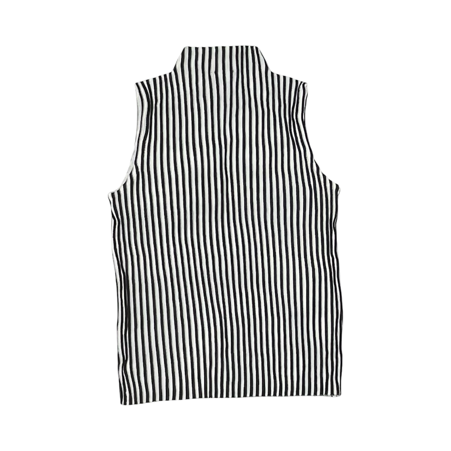 Blouse Sleeveless By Kenneth Cole In Black & White, Size:Xl