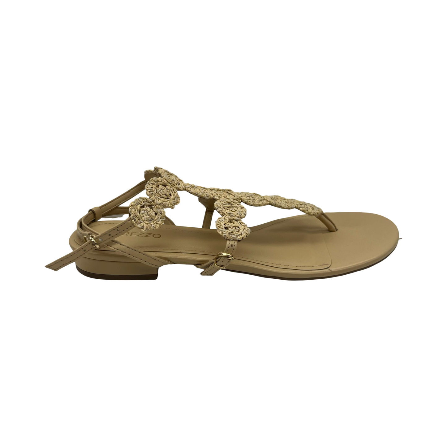 Sandals Flats By Clothes Mentor In Brown, Size:8.5