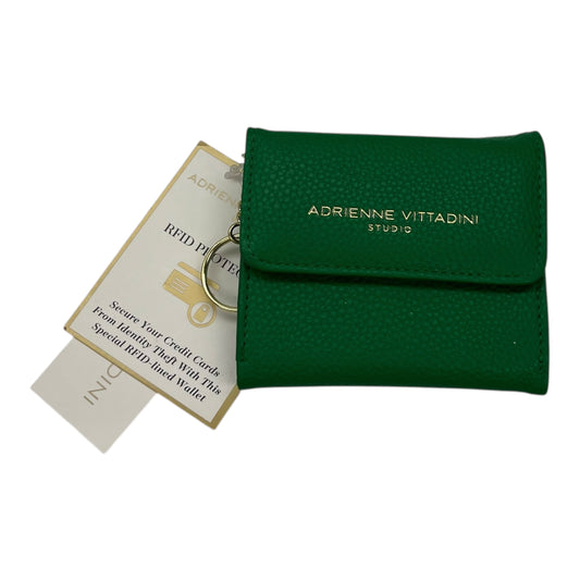 Wallet By Adrienne Vittadini In Green, Size:Medium