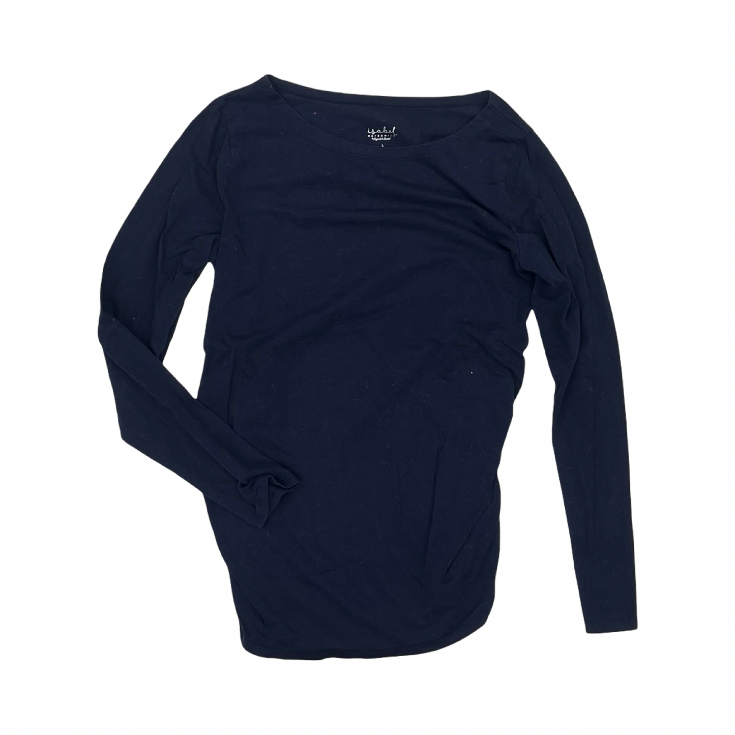 Mat Top Ls By Isabel Maternity In Navy, Size:L