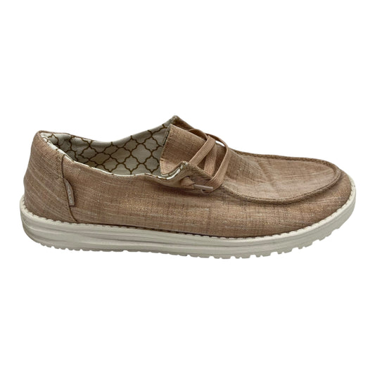 Shoes Flats By Hey Dude In Orange, Size:11