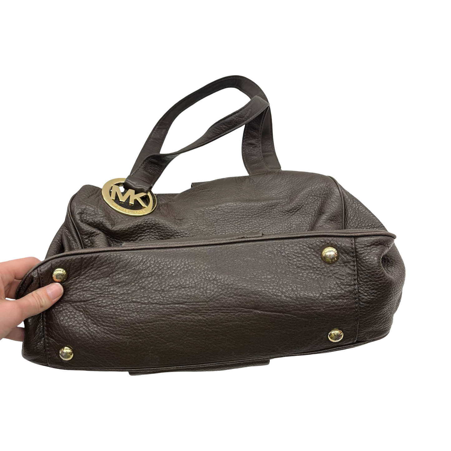 Handbag Designer By Michael Kors In Brown, Size:Large