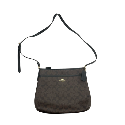 Crossbody Designer By Coach In Brown, Size:Medium