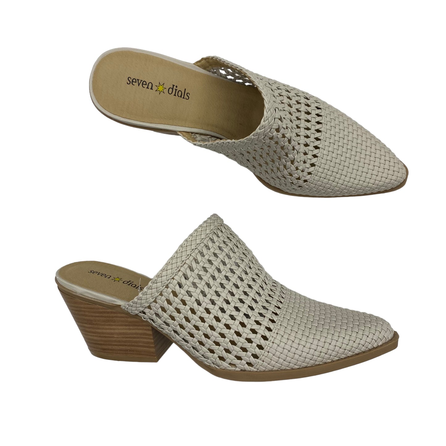 TAN SHOES HEELS BLOCK by CLOTHES MENTOR Size:9