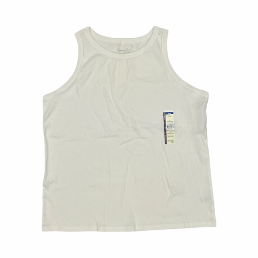 Tank Top By Terra & Sky In Cream, Size:2X