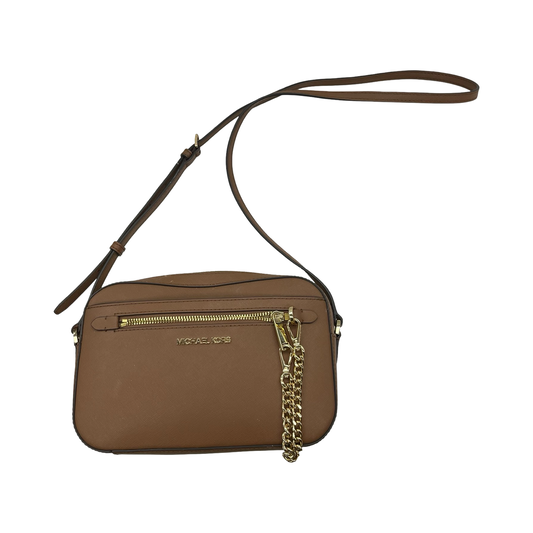 Crossbody Designer By Michael Kors In Brown, Size:Medium