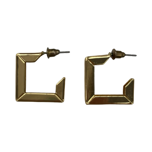 Earrings Hoop By Clothes Mentor In Gold