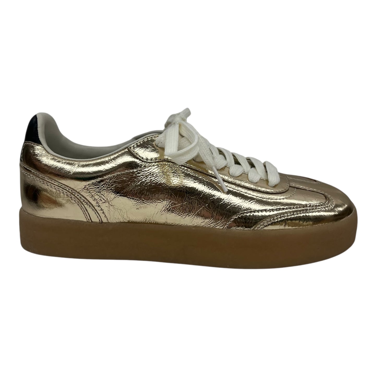 Shoes Sneakers By Steve Madden In Gold, Size:9