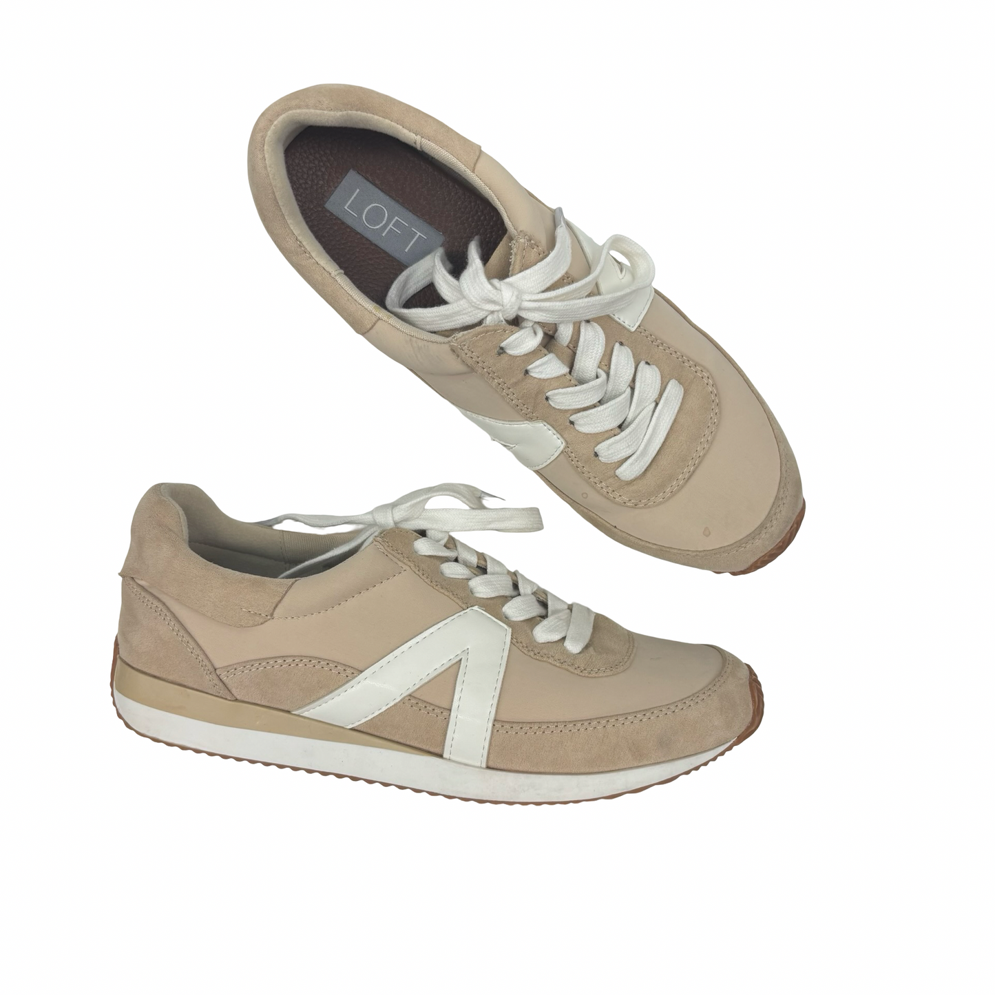Shoes Sneakers By Loft In Tan, Size:7.5