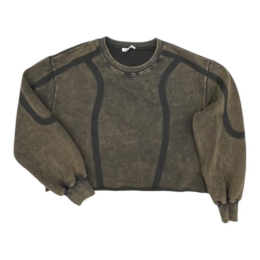 Sweatshirt Crewneck By Clothes Mentor In Brown, Size:L