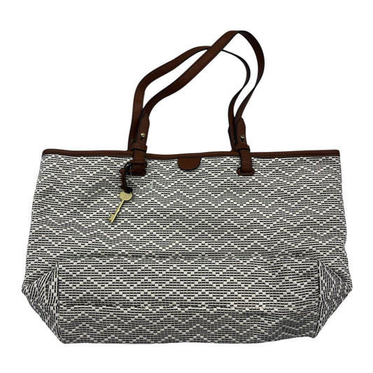 Handbag By Fossil In Tan, Size:Medium