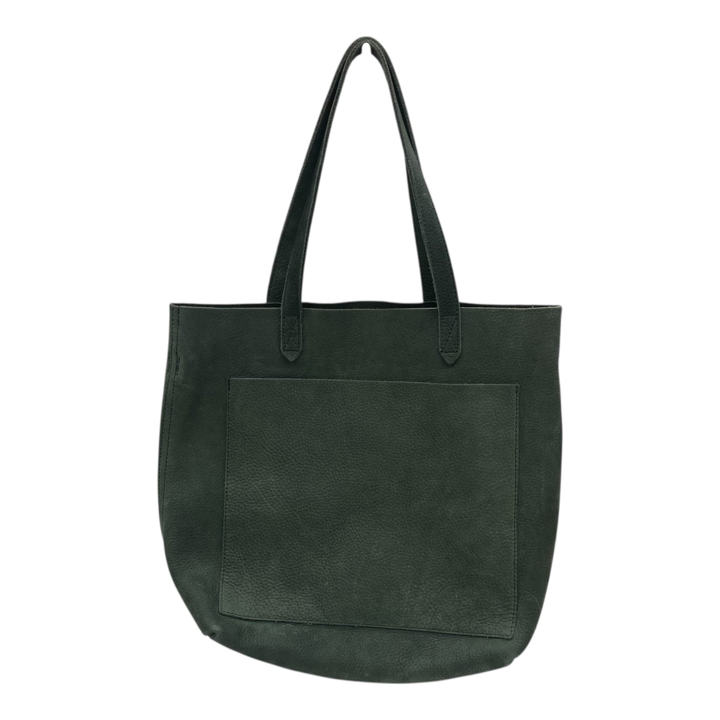 Tote Leather By Madewell In Green, Size:Medium