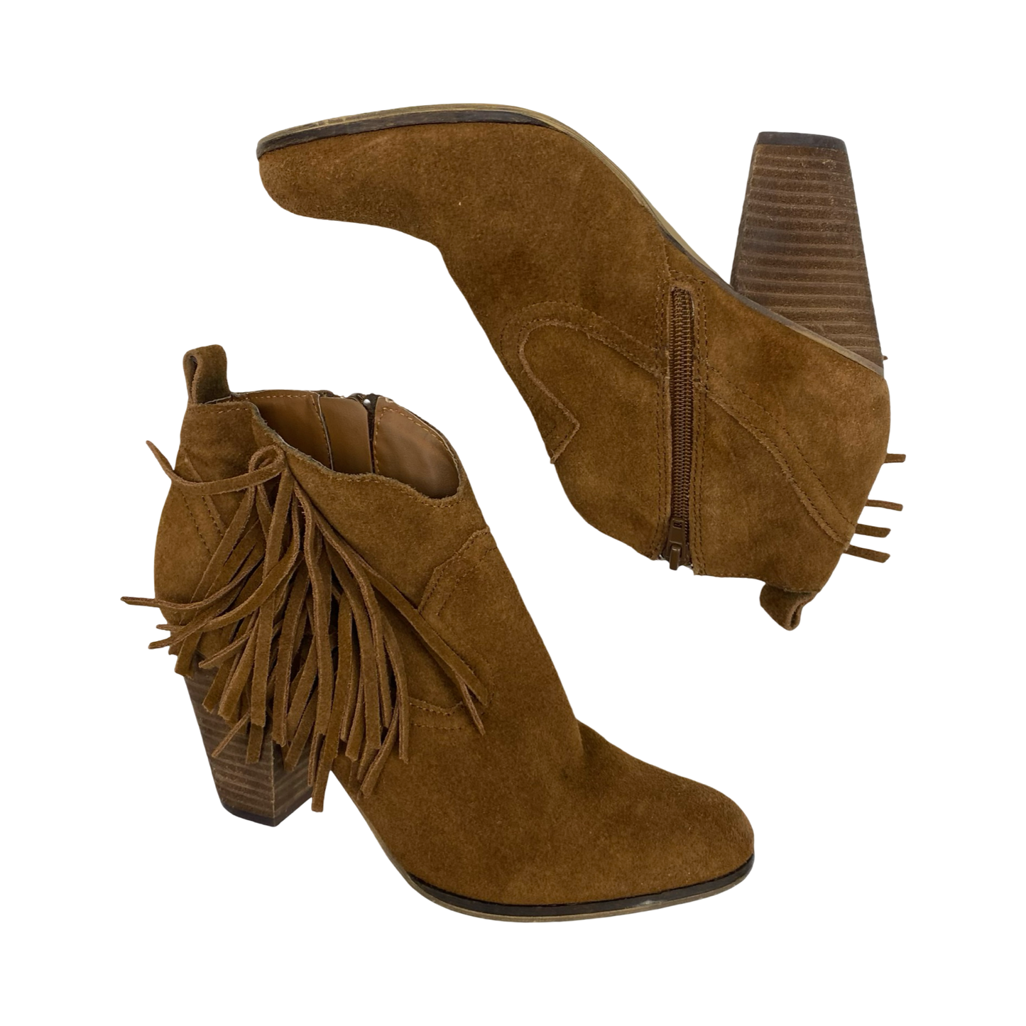 Boots Leather By Steve Madden In Brown, Size:7.5