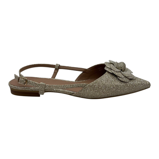 Shoes Flats By Linea Paolo In Gold, Size:7.5