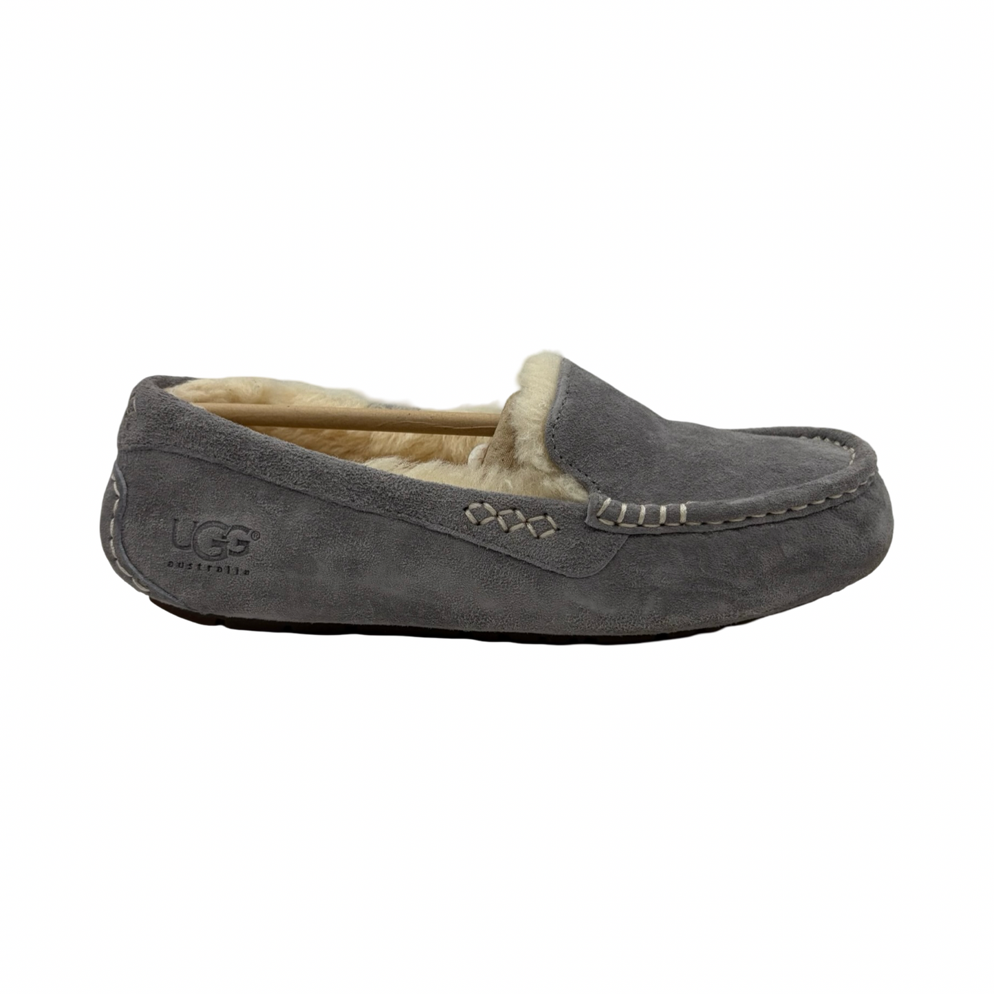 Slippers Designer By Ugg In Grey, Size:9