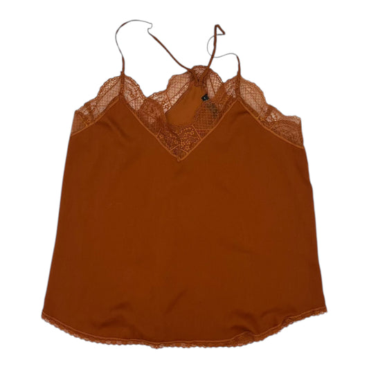 Blouse Sleeveless By Clothes Mentor In Brown, Size:Xs