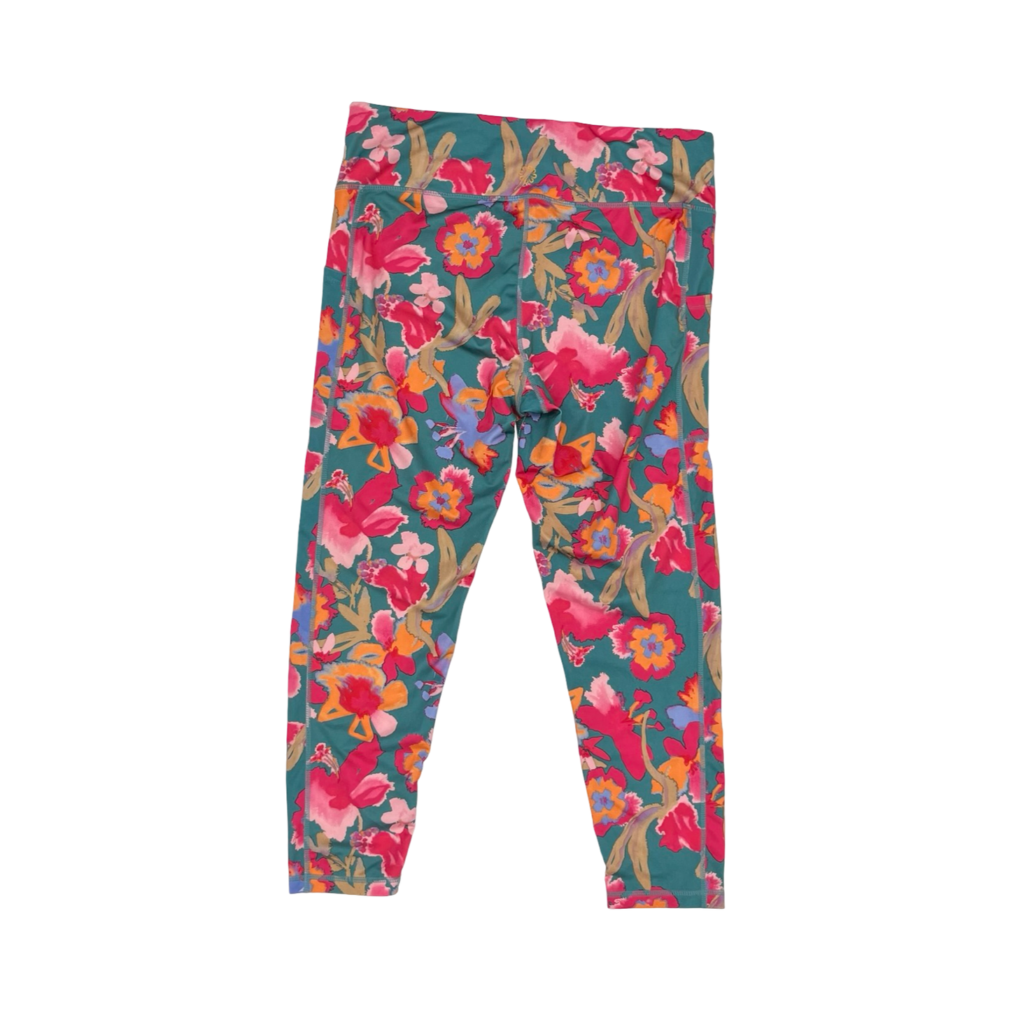Athletic Leggings By Pro Player In Floral Print, Size:L