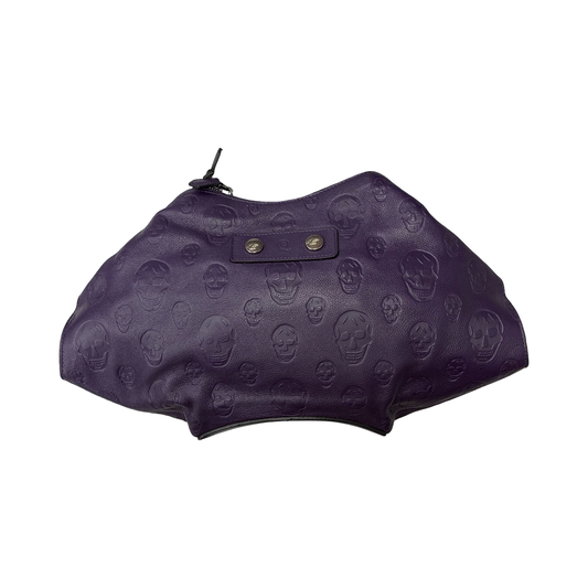 Clutch Luxury Designer By Alexander Mcqueen In Purple, Size:Medium