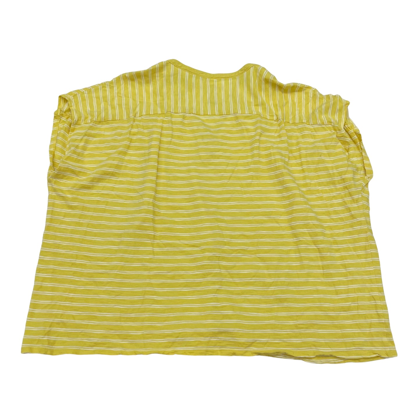 YELLOW ST JOHNS BAY TOP SS BASIC, Size 2X