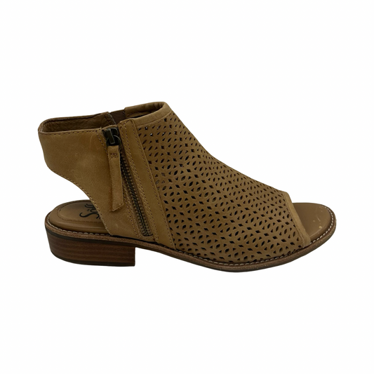 Sandals Heels Block By Sofft In Tan, Size:7