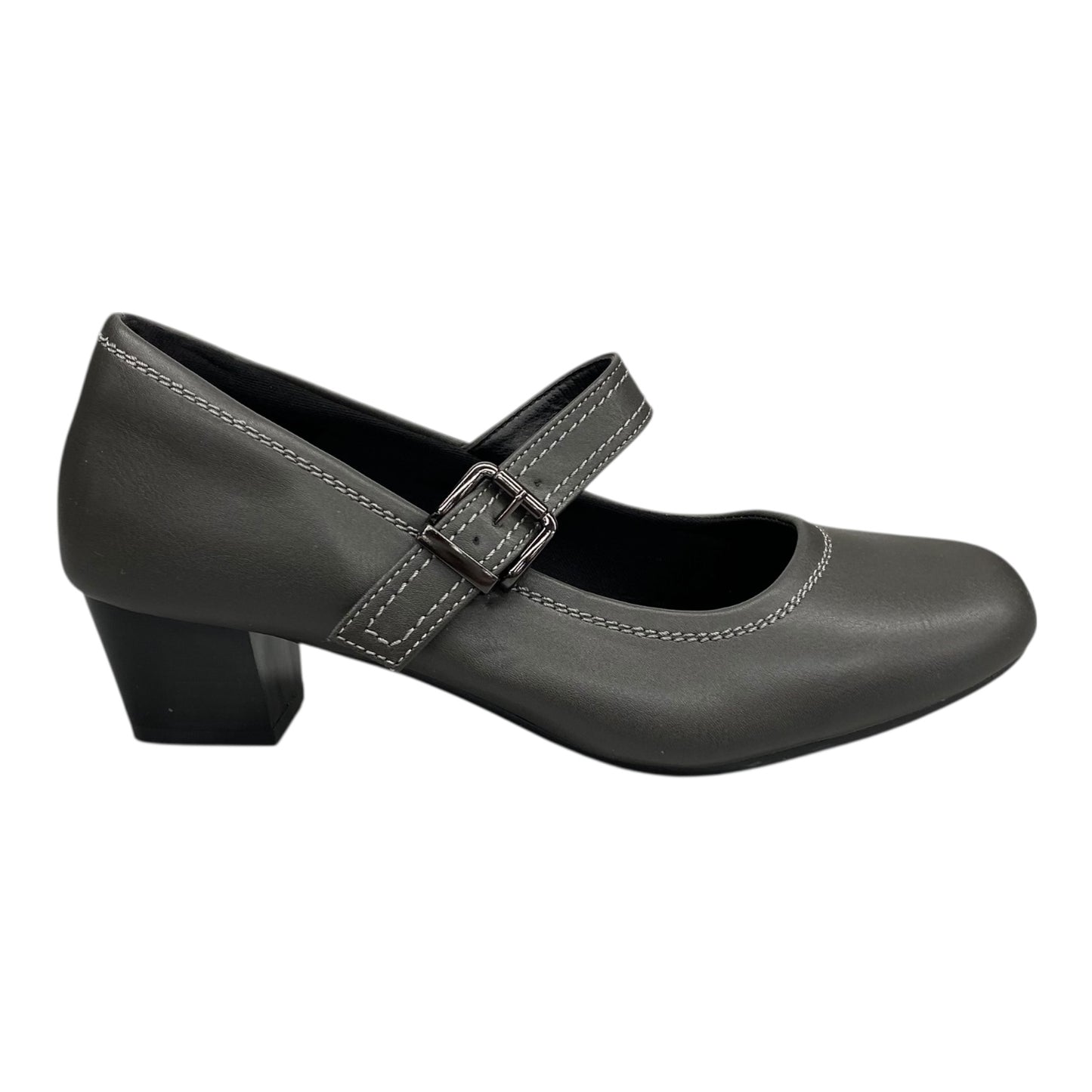 Shoes Heels Block By Clothes Mentor In Grey, Size:8.5