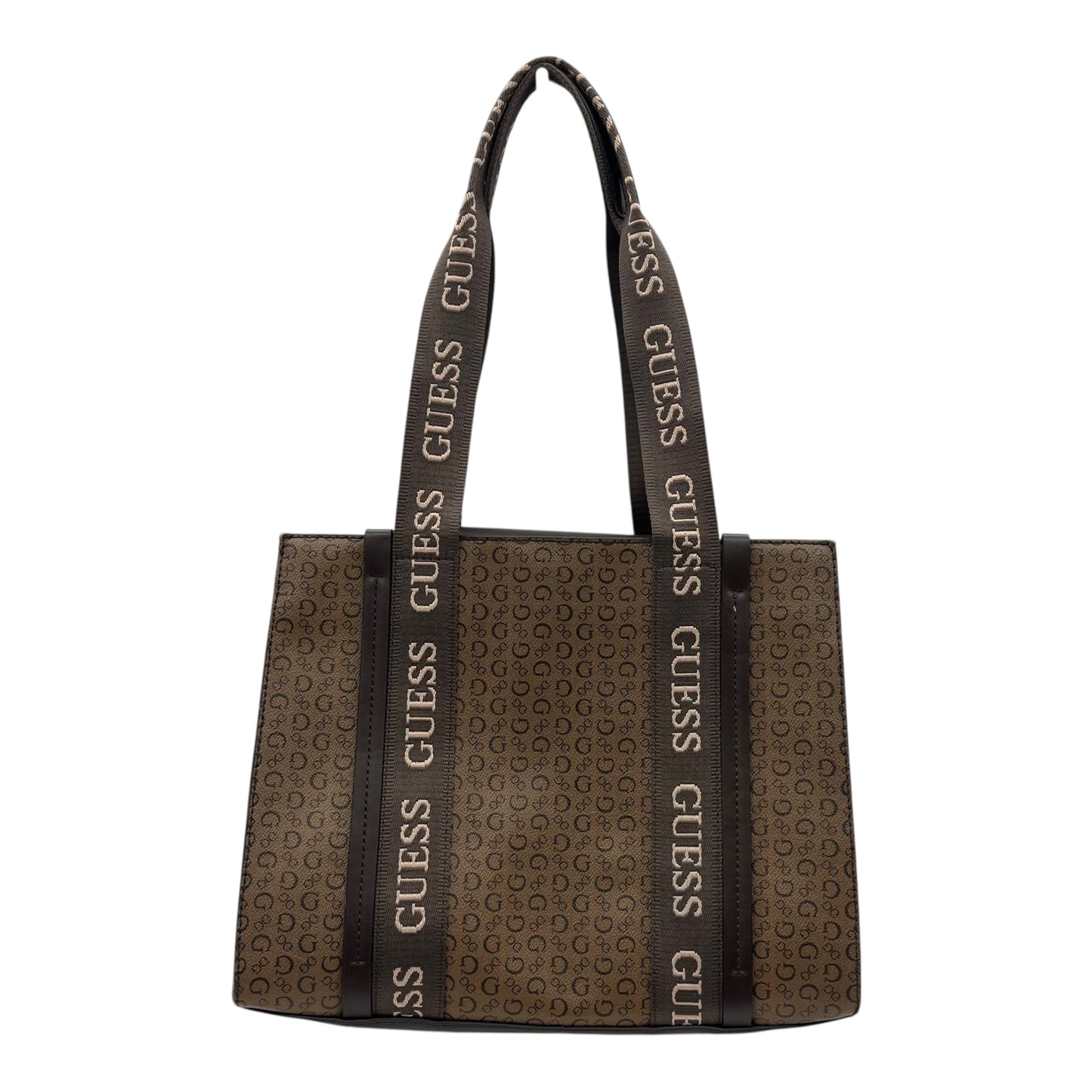 Handbag By Guess In Brown, Size:Medium