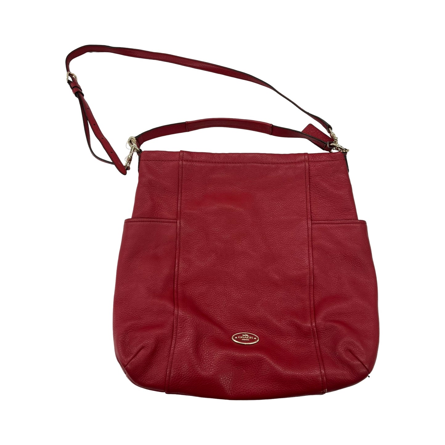 Handbag Designer By Coach In Red, Size:Medium