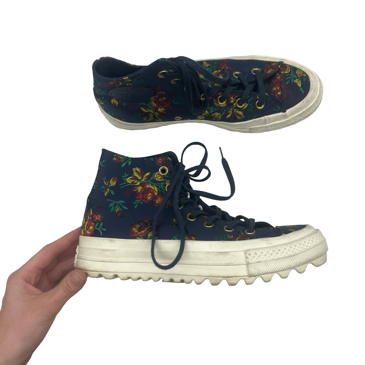 Shoes Sneakers By Converse In Floral Print, Size:8