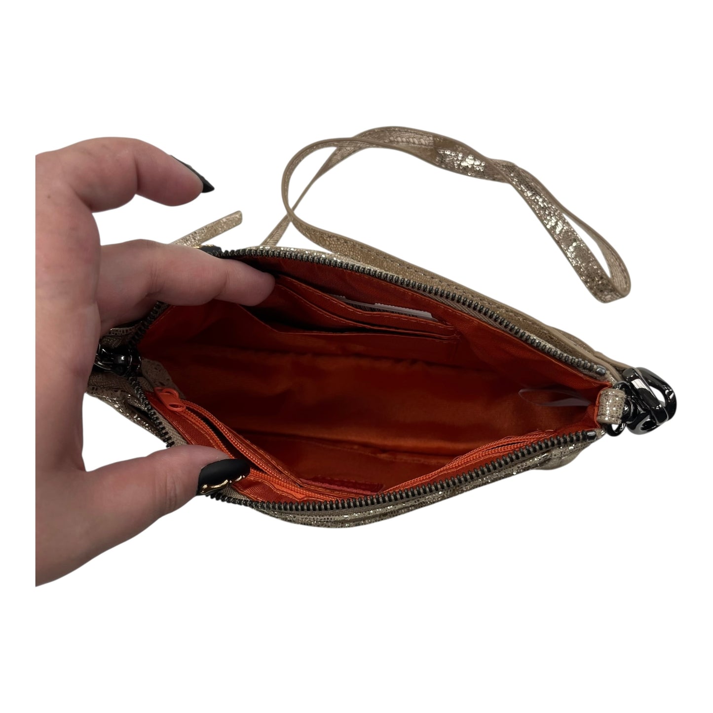 Crossbody By Hobo Intl In Gold, Size:Medium