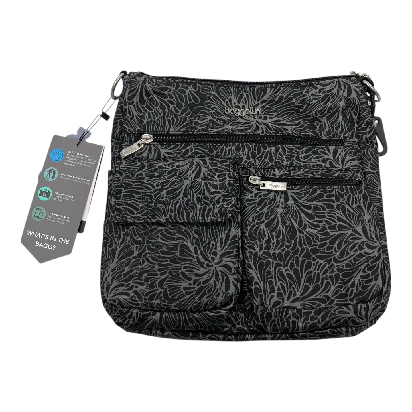 Crossbody By Baggallini In Grey, Size:Large