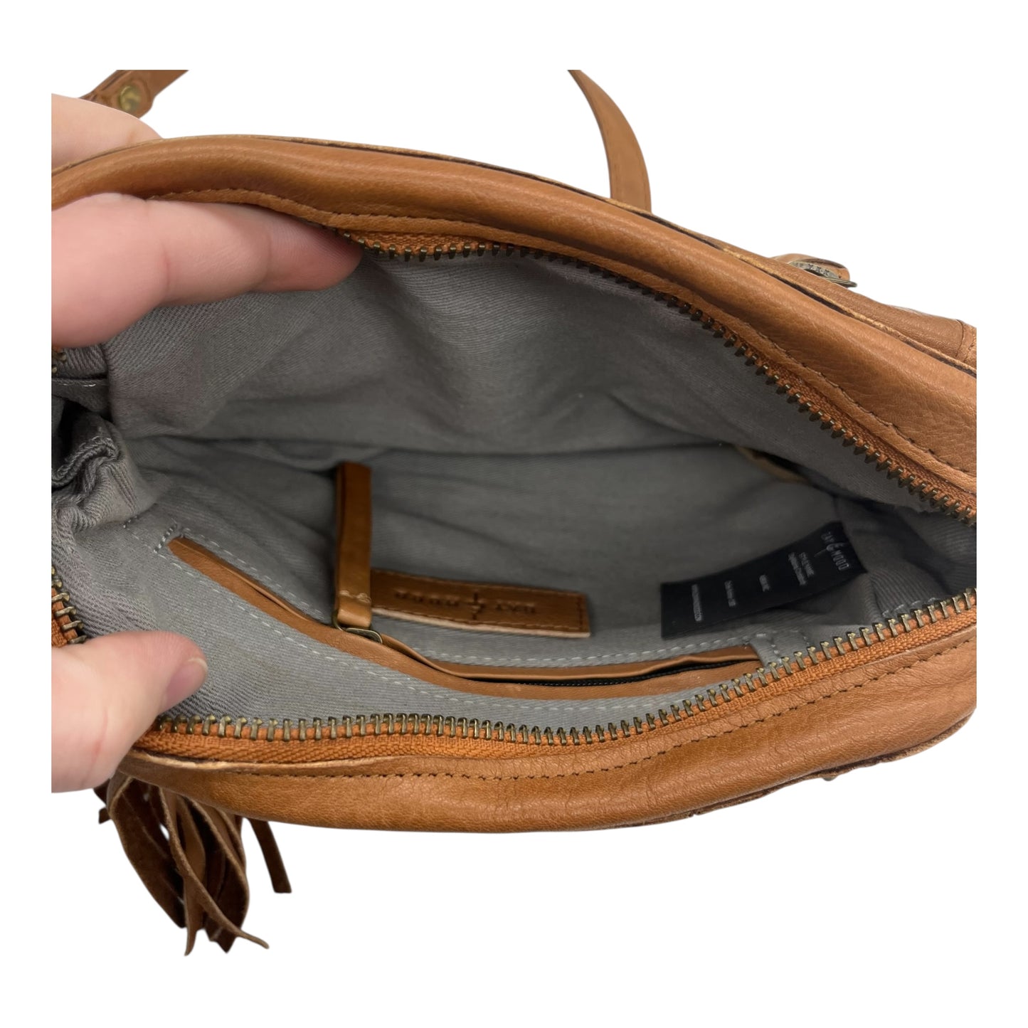 Crossbody By Clothes Mentor In Tan, Size:Small