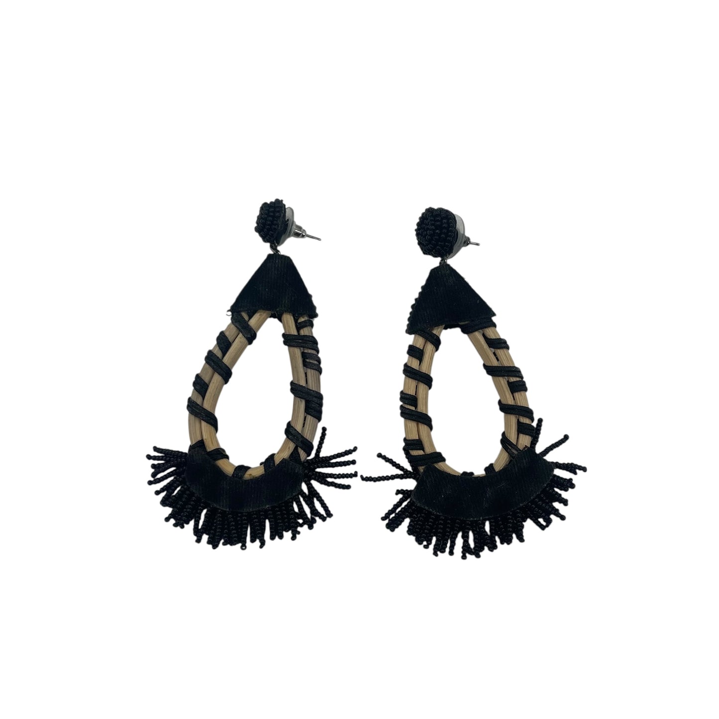 Earrings Dangle/Drop By Clothes Mentor In Black & Tan