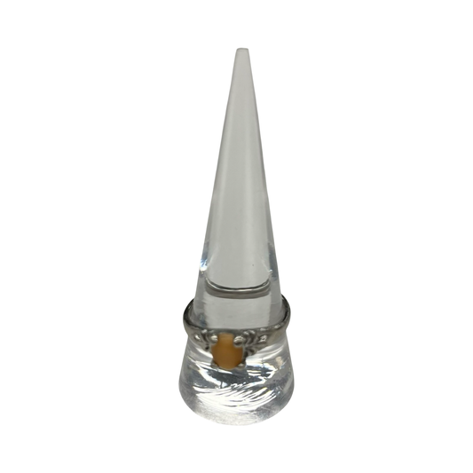 Ring Other By Clothes Mentor In Orange & Silver, Size:10