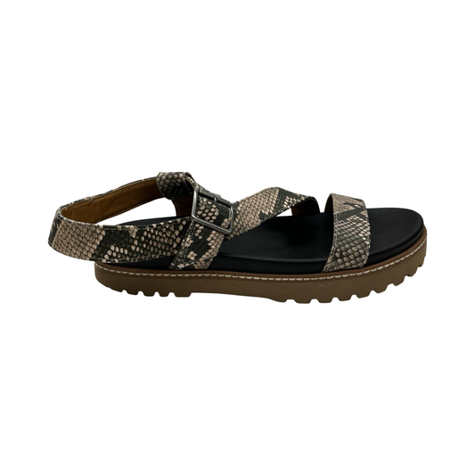Sandals Flats By Universal Thread In Animal Print