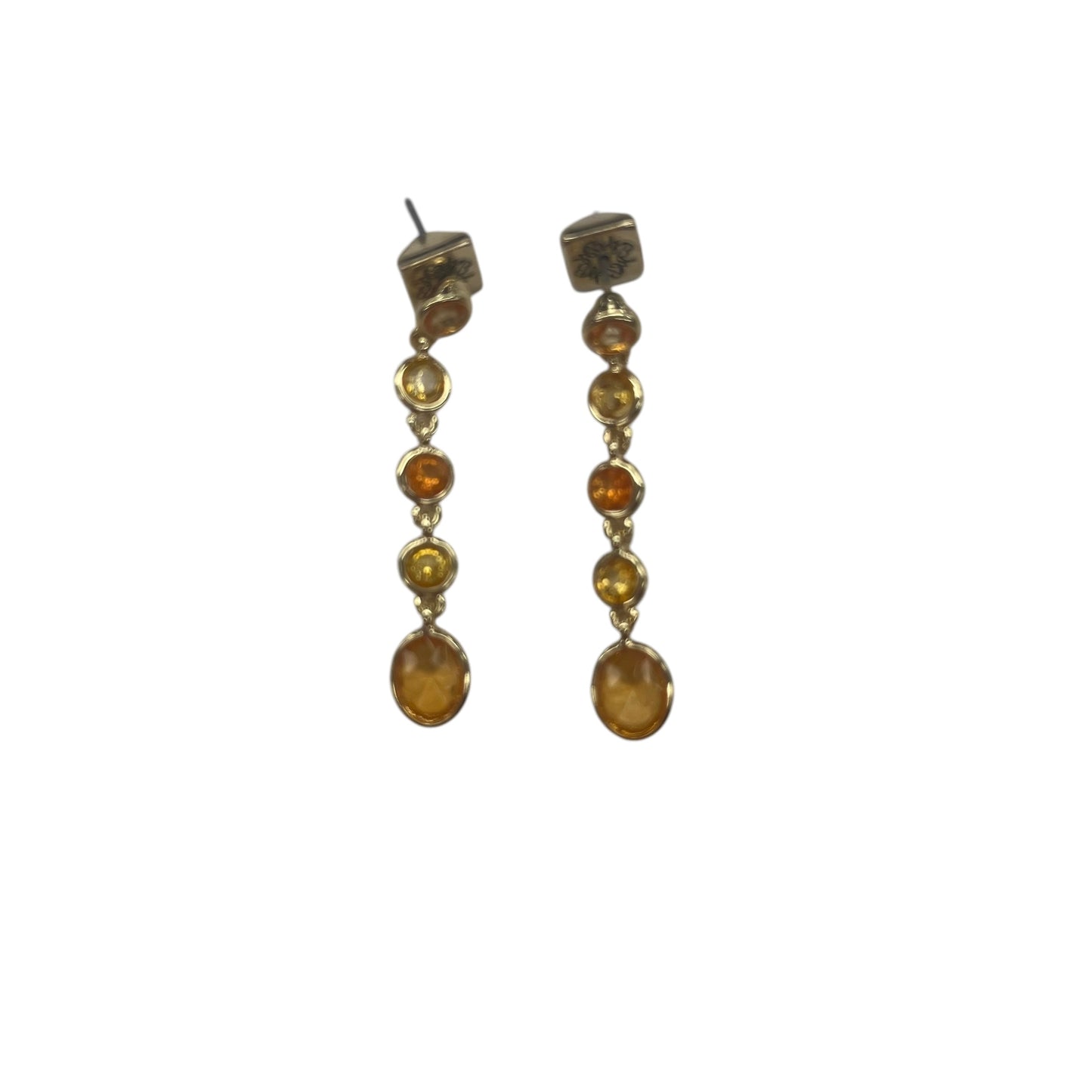 Earrings Dangle/Drop By Clothes Mentor In Orange