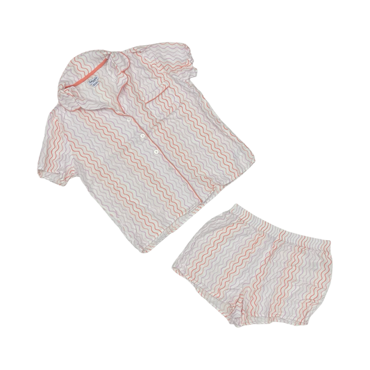 Pajamas 2Pc By Splendid In Orange & Pink, Size:S