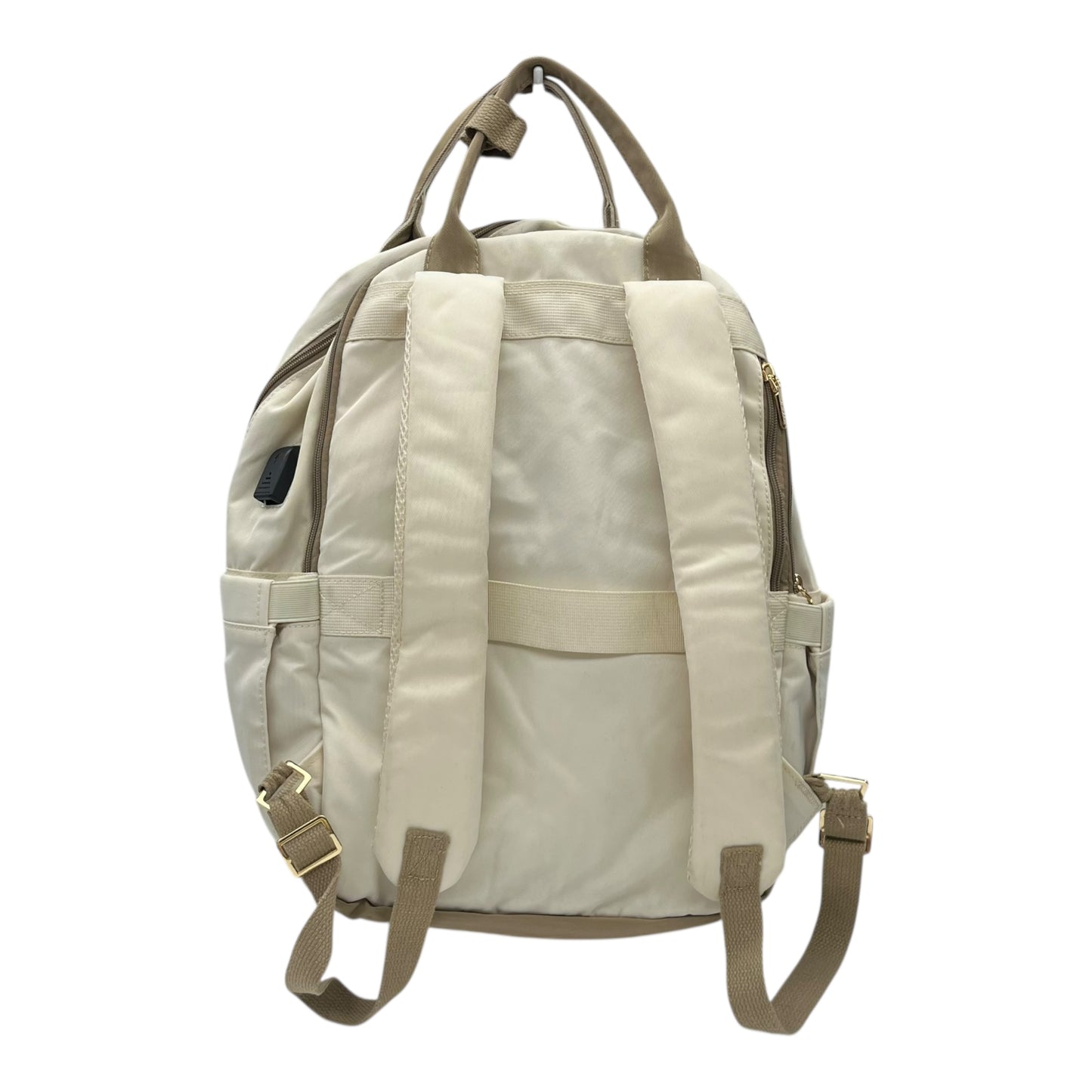 Backpack By Clothes Mentor In Cream, Size:Large