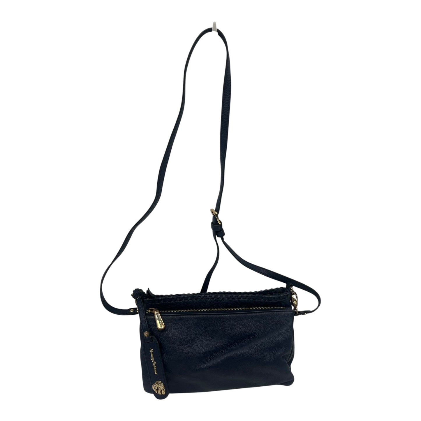 Crossbody Leather By Tommy Bahama In Blue, Size:Medium