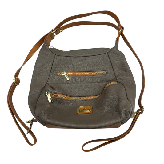 Handbag By Valentina In Brown & Grey, Size:Medium