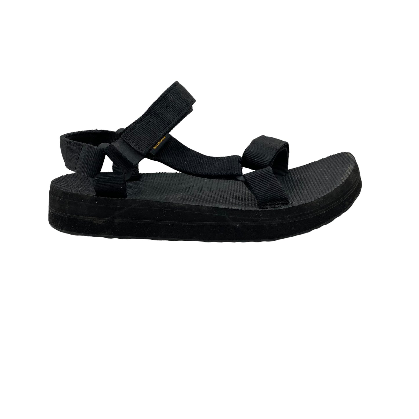 BLACK SANDALS FLATS by TEVA Size:8