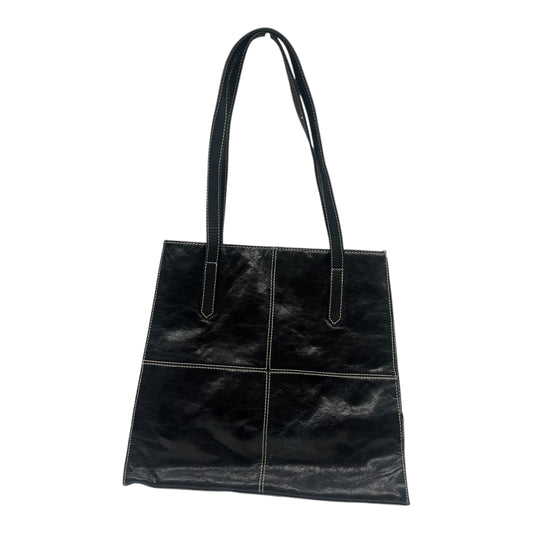 Handbag Leather By Clothes Mentor In Brown, Size:Large