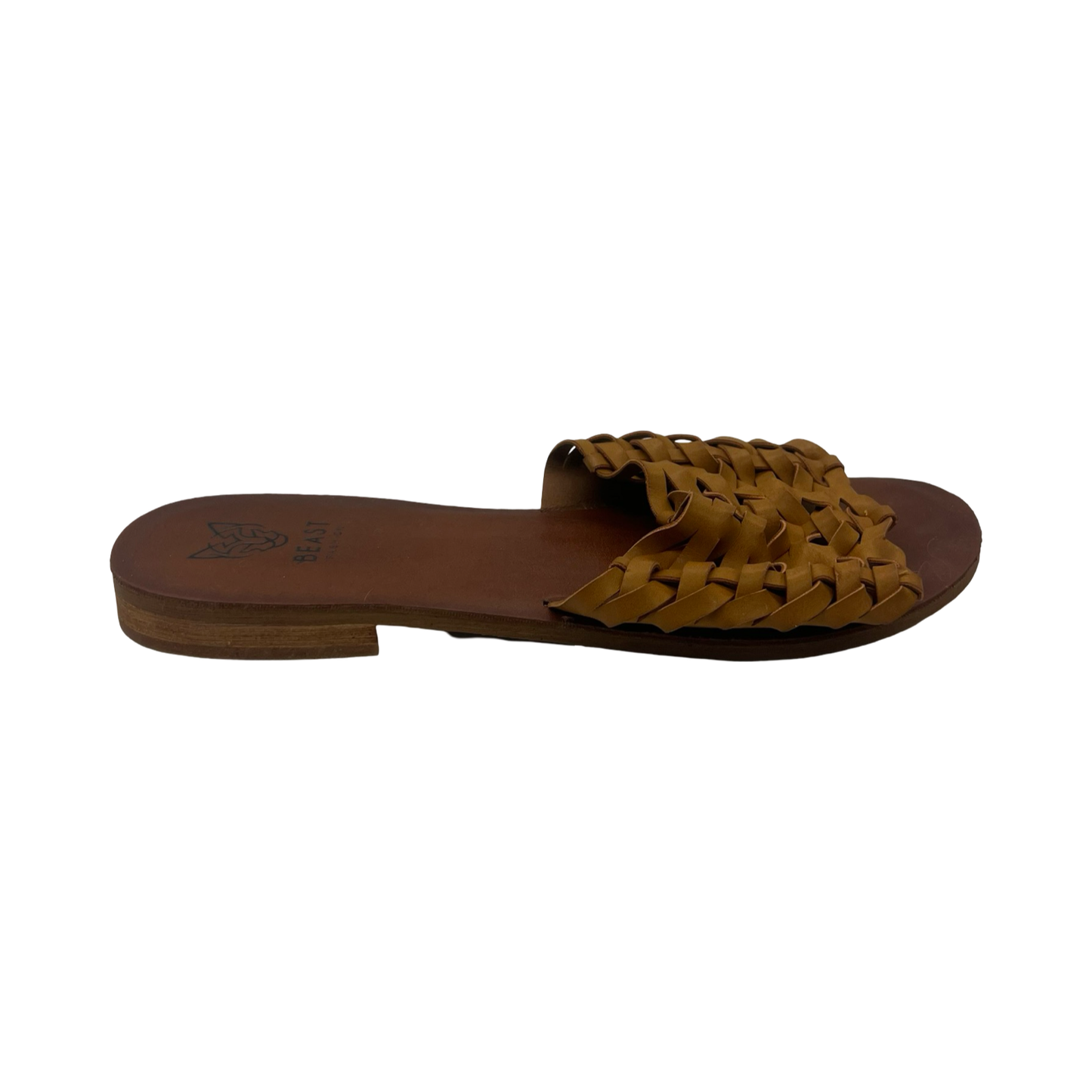 Sandals Flats By Clothes Mentor In Brown, Size:6