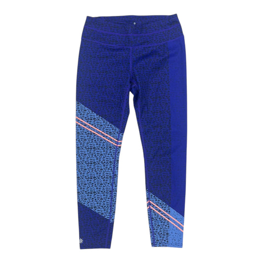 Athletic Leggings By Athleta In Blue, Size:M